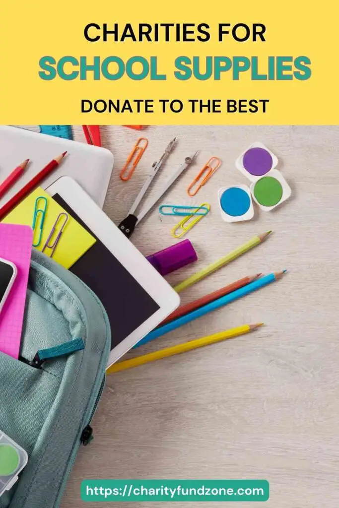 Best charities for school supplies Pin