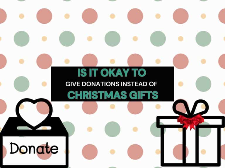 Donations Instead of Christmas gifts: When & How is It Okay?