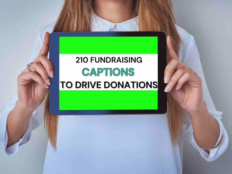 210 Effective Fundraising Captions to Inspire Giving