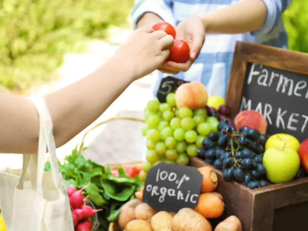farmers market, one of the breakfast fundraiser ideas